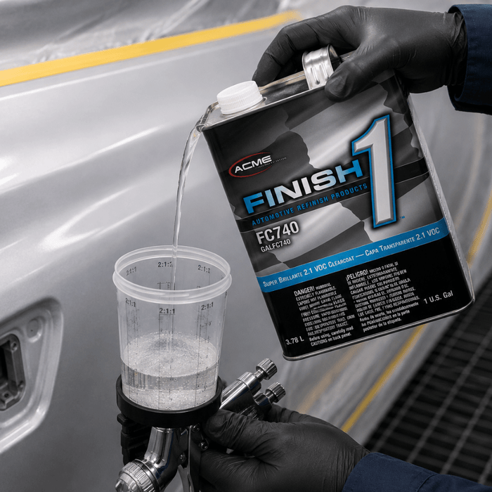 Finish 1 Acme FC740 2.1 VOC 4:1 Super Brillante Clearcoat Gallon -FC740-1 - Eagle National Supply