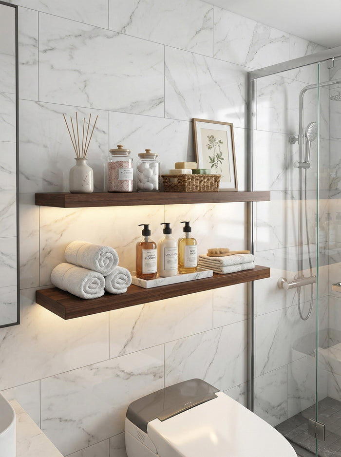Floating Wall Shelves - Set of 4