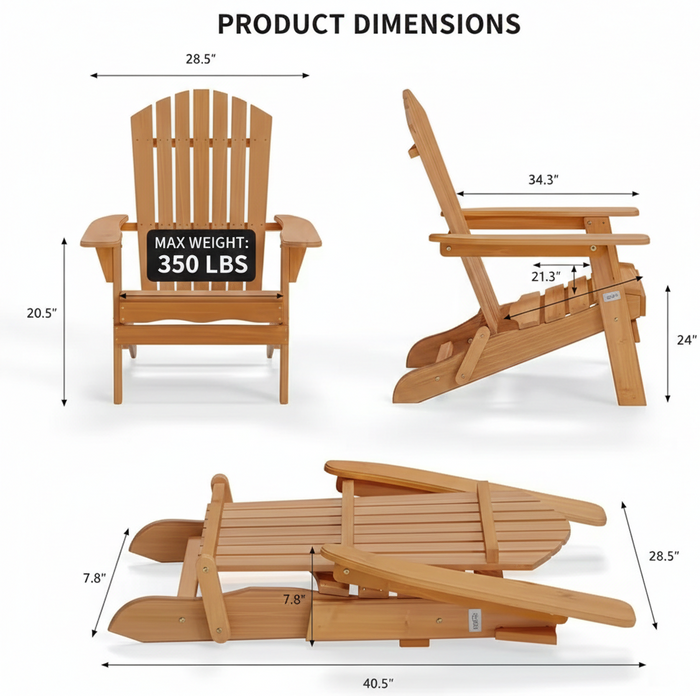 Folding Adirondack Chair