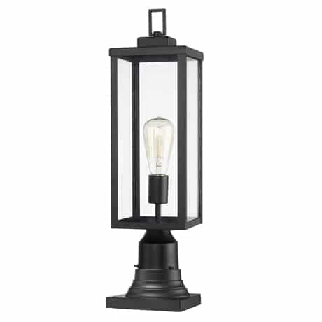 Black wall sconce, by Votatec, for hallway or living room