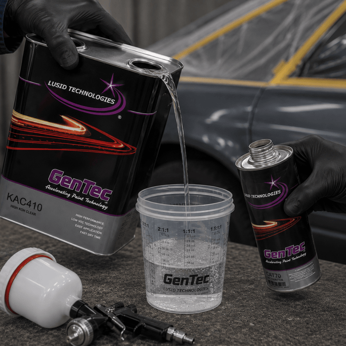 GenTec KAC410G Kick Ass Clear and Activator Kit, 1 gal -KAC410G+GH70Q - Eagle National Supply