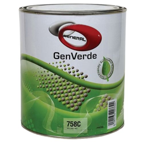 GenVerde 758C Brilliant Red Basecoat Toner, 1 Liter -758CL - Eagle National Supply