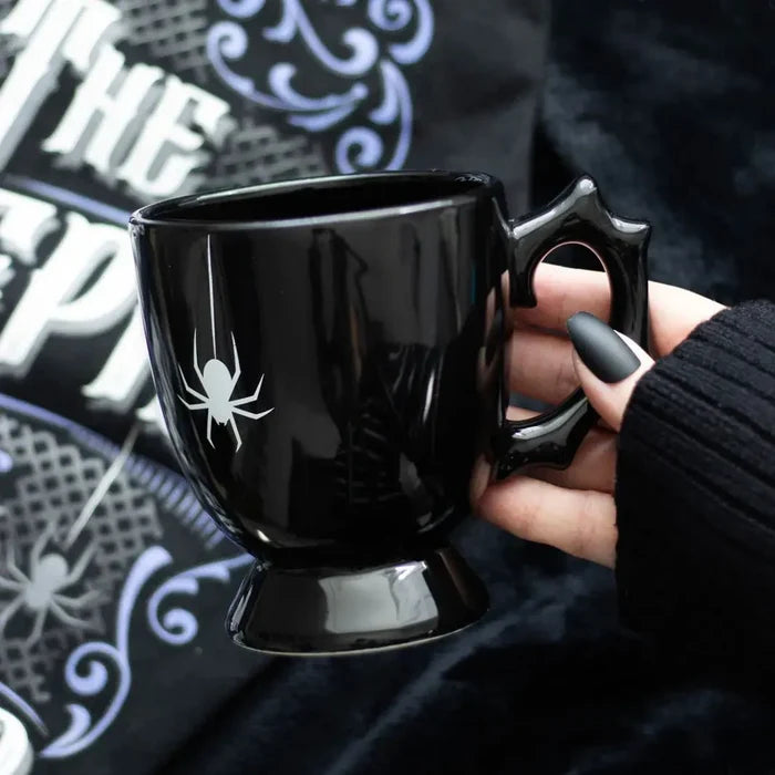 Gothic Black Spider Teacup