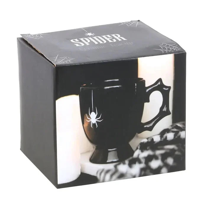Gothic Black Spider Teacup