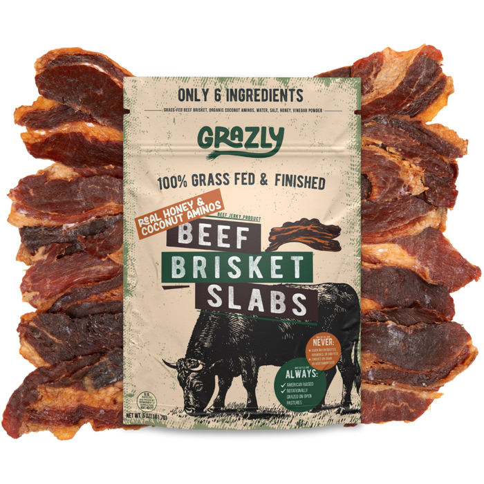 Grass-Fed Brisket Slabs – Raw Honey & Coconut Aminos (Soy-Free Teriyaki)
