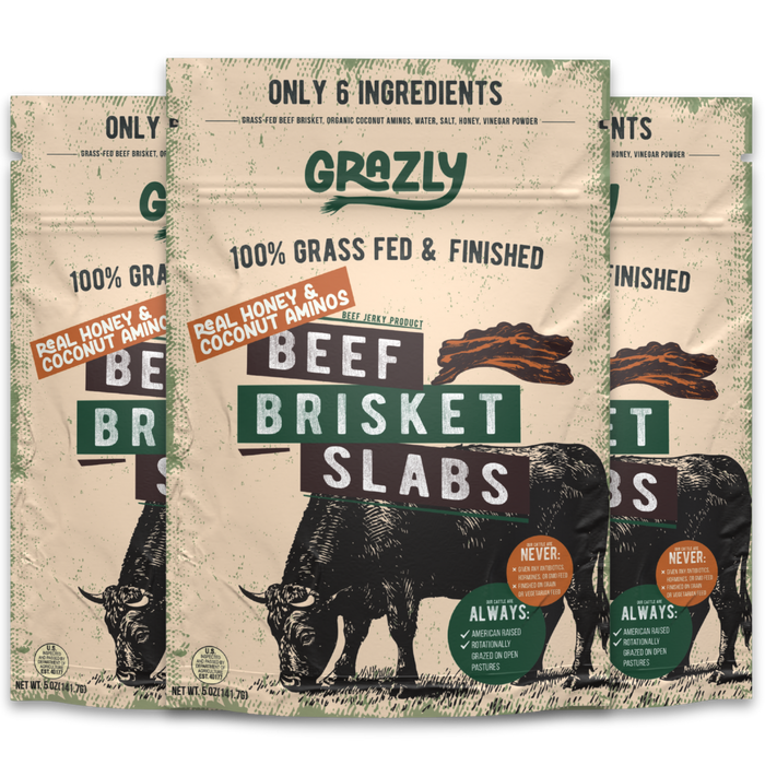 Grass-Fed Brisket Slabs – Raw Honey & Coconut Aminos (Soy-Free Teriyaki)