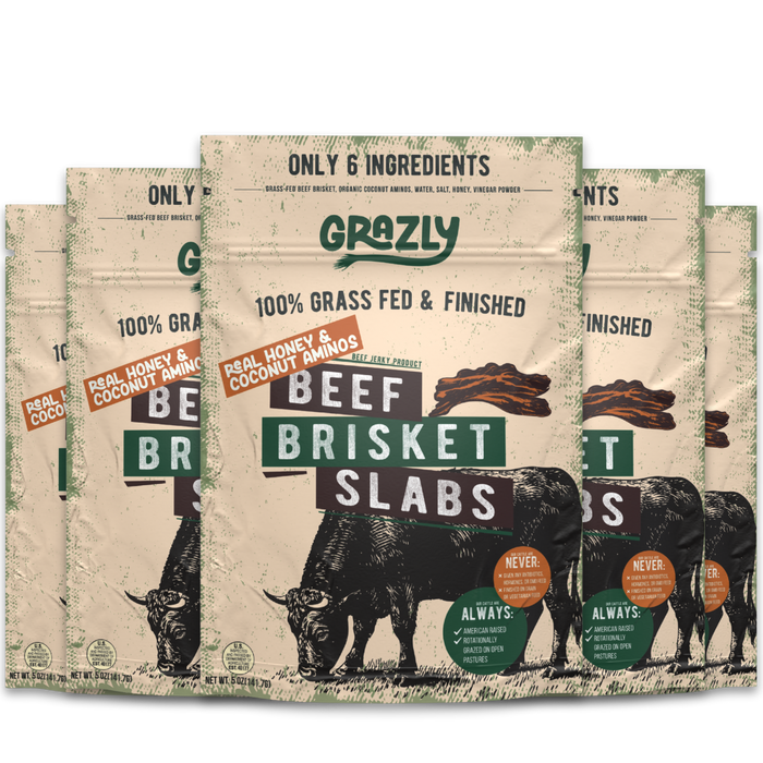 Grass-Fed Brisket Slabs – Raw Honey & Coconut Aminos (Soy-Free Teriyaki)