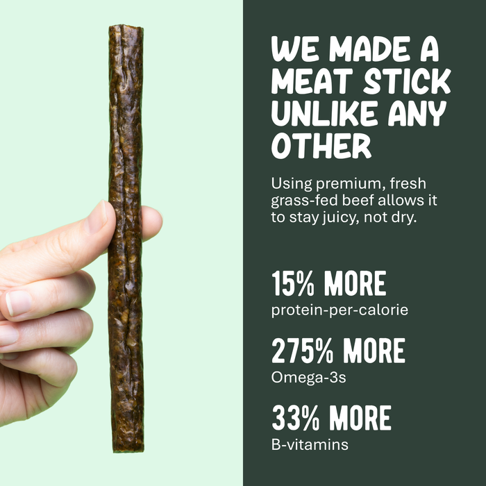 Grass-Fed Chimichurri Beef Meat Sticks – Real Herbs, 0g Sugar
