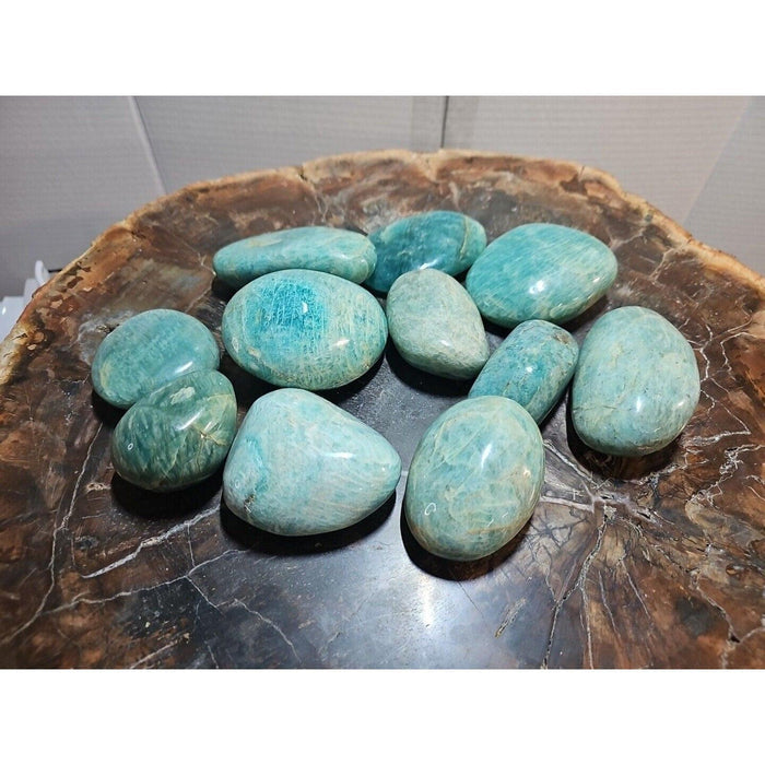 Green Amazonite Palm Stone
