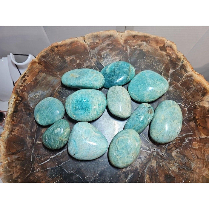 Green Amazonite Palm Stone