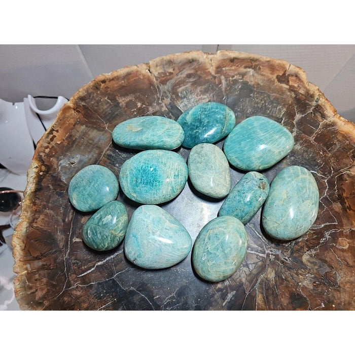 Green Amazonite Palm Stone