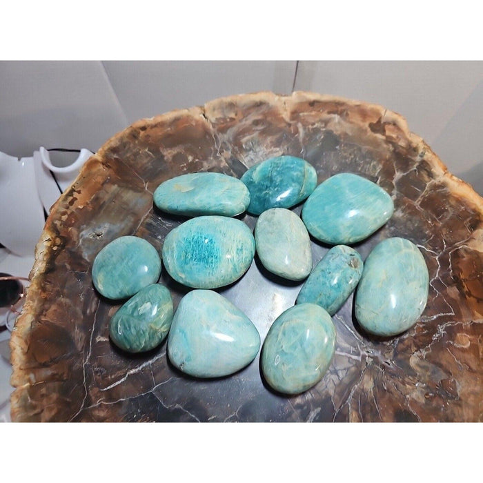 Green Amazonite Palm Stone