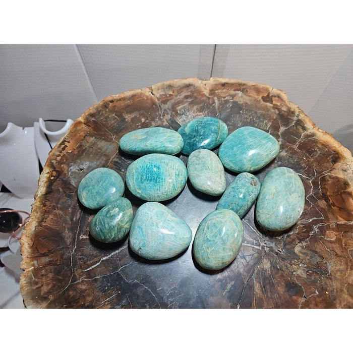 Green Amazonite Palm Stone
