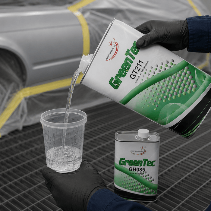 GreenTec GT211 2:1 Low VOC Clearcoat + Slow Hardener Kit, 5 L -GT2115L+GH08525L - Eagle National Supply