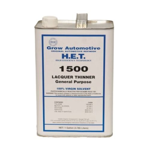 Grow Automotive 1500-1 Low VOC Lacquer Thinner, Gallon -1500-1---Eagle National Supply