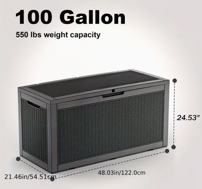 Heavy-Duty Outdoor Deck Box
