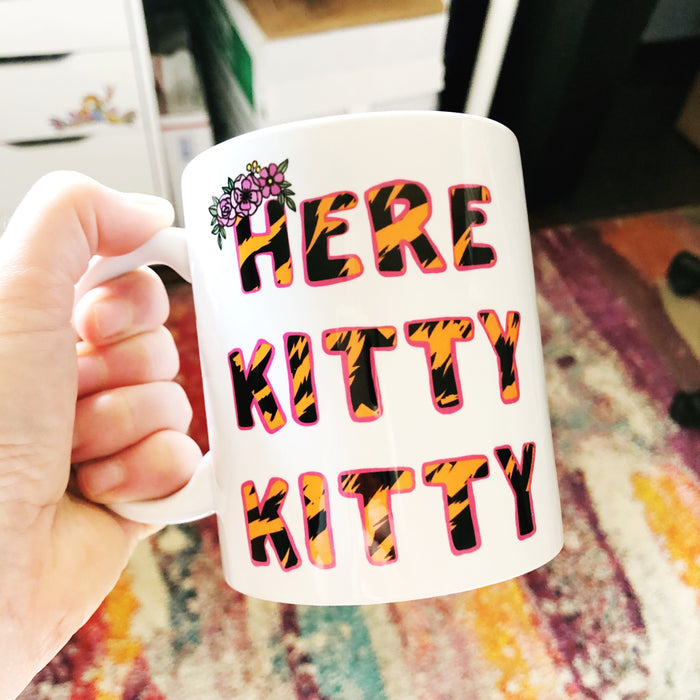 Here Kitty Kitty Tiger King 11oz Coffee Mug