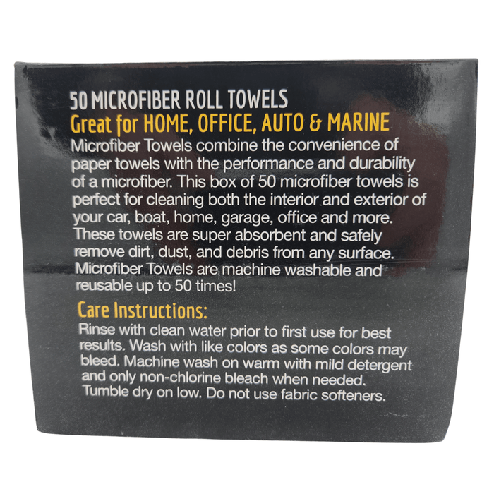 High Teck 1250 Blue Microfiber Towel, 12in x 12in, Box of 50 - HIT.1250 - Eagle National Supply