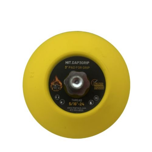 High Teck 3" Dia Velcro Backup Pad for Palm Sander | 5/16" - 24 Thread - DAP3GRIP - Eagle National Supply