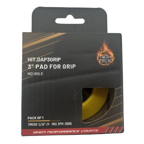 High Teck 3" Dia Velcro Backup Pad for Palm Sander | 5/16" - 24 Thread - DAP3GRIP - Eagle National Supply