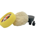 High Teck 3 Inch Dia Wool and Foam Buffing Pad Kit, 6 pc - 733K - Eagle National Supply