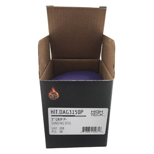 High Teck 3 Inch Purple Ceramic Grip Sanding Disc | 50 pk - DAG3150P - 150 Grit - Eagle National Supply