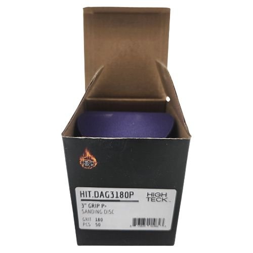 High Teck 3 Inch Purple Ceramic Grip Sanding Disc | 50 pk - DAG3180P - 180 Grit - Eagle National Supply