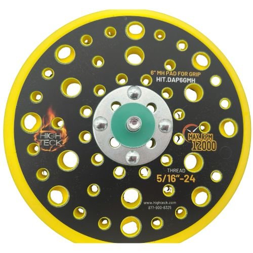 High Teck 6" Dia Multi - Hole Velcro Backup Pad for Palm Sander - DAP6GMH - Eagle National Supply