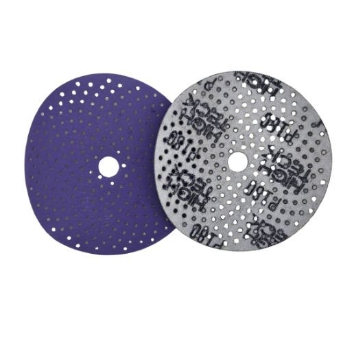 High Teck 6 In Multi - Hole Purple Ceramic Grip Sanding Disc | 50 pk - DAG6080PMH - 80 Grit - Eagle National Supply