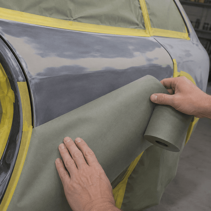 High Teck 6 in x 500 ft Green Masking Paper, 35 Lb Basis Weight -MP150G-6 - Eagle National Supply