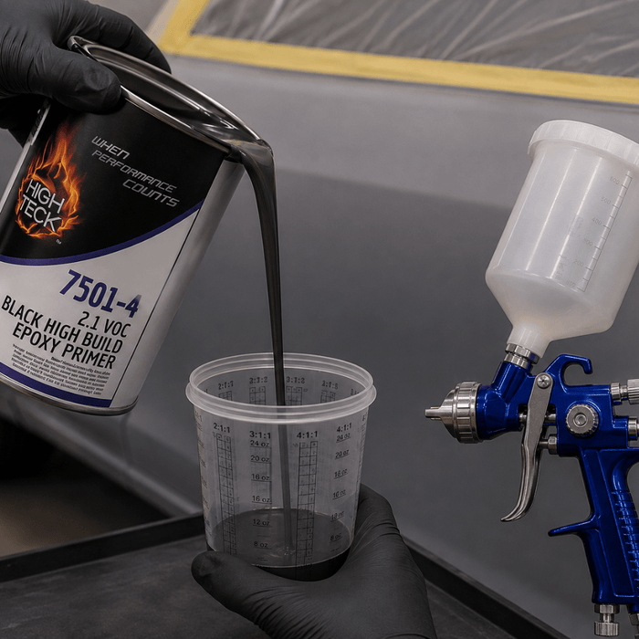 High Teck 7501 Black 2K Epoxy Primer 1:1 Mix, Quart -7501-4 - Eagle National Supply
