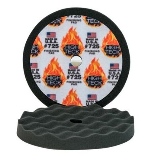High Teck 8 Inch Diameter Black Foam Finishing Pad, 2 pcs -725---Eagle National Supply