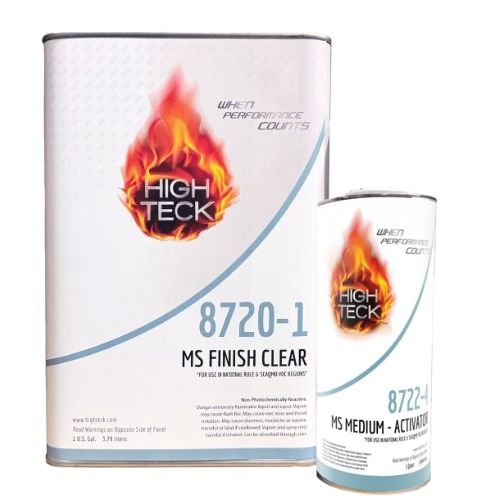 High Teck 8720 MS Finish Clear and Medium Activator Kit , 1 gal -8720+8722 - Eagle National Supply