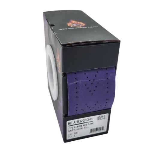 High Teck Grip Multi - Hole Purple Ceramic Sanding Roll | 2.75"x39' - AFR080PGMH - 80 Grit - Eagle National Supply