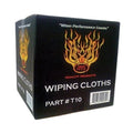 High Teck Large 10 lb Carton of New White Cotton Wiping Cloths - T10 - Eagle National Supply