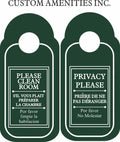 Hotel Do Not Disturb Signs (10 per case) Hotel Supplies Canada - Branded Amenities by Custom Amenities Inc.