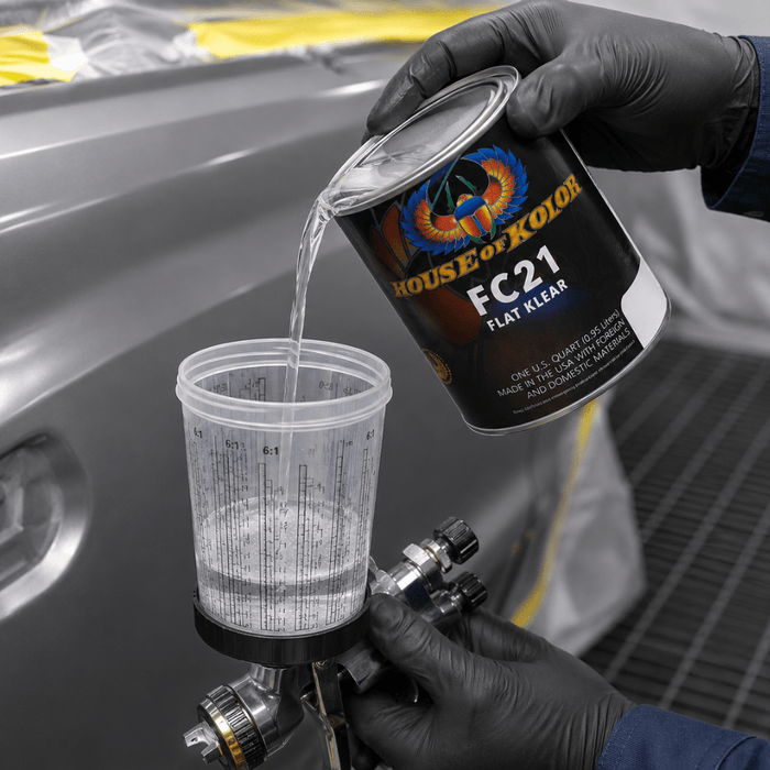 HOUSE OF KOLOR FC21 Flat Finish Clearcoat, 1 Qt, 6:1 Mixing -FC21-Q01 - Eagle National Supply