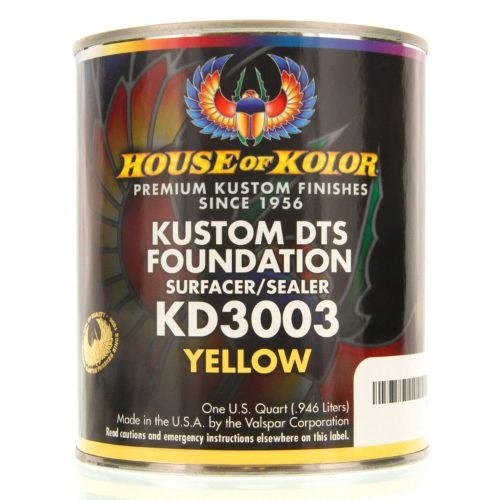HOUSE OF KOLOR KD3003 Yellow DTS Primer Surfacer/Sealer, Qt -KD3003-Q01---Eagle National Supply