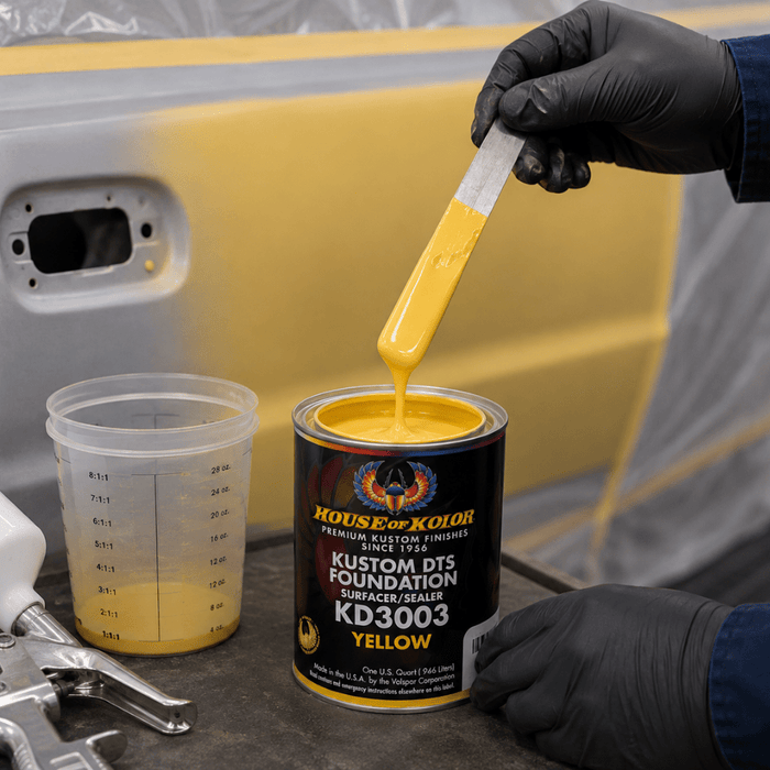 HOUSE OF KOLOR KD3003 Yellow DTS Primer Surfacer/Sealer, Qt -KD3003-Q01 - Eagle National Supply