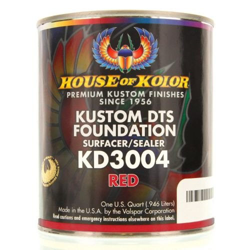 HOUSE OF KOLOR KD3004 Red DTS Primer Surfacer/Sealer, Qt -KD3004-Q01---Eagle National Supply