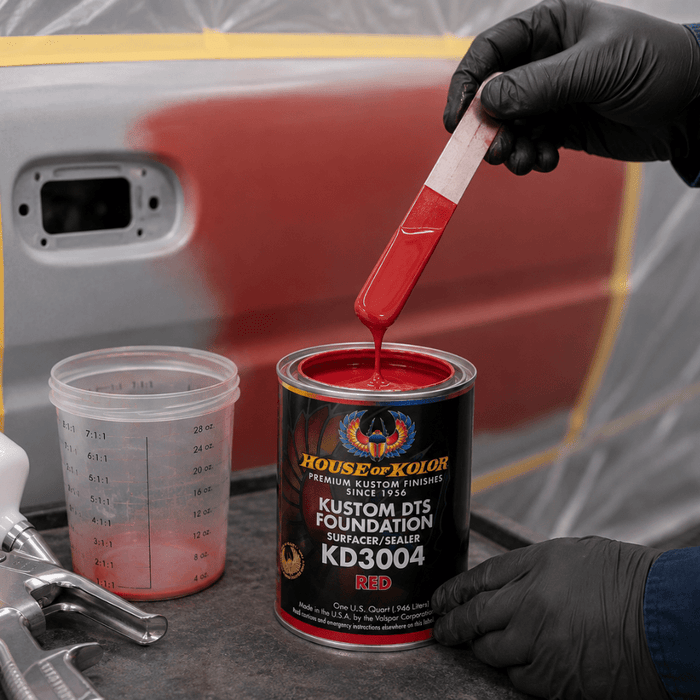 HOUSE OF KOLOR KD3004 Red DTS Primer Surfacer/Sealer, Qt -KD3004-Q01 - Eagle National Supply