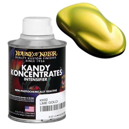 House of Kolor KK02 Lime Gold Kandy Koncentrate Basecoat, 8 oz - KK02 - C02 - Eagle National Supply