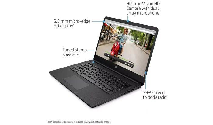 HP Laptop 14s-dq - Intel Quad-Core 8GB RAM 256GB SSD
