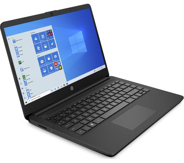 HP Laptop 14s-dq0518na - Intel Quad-Core 4GB RAM 128GB eMMC