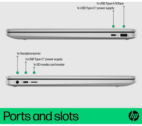 HP Laptop Chromebook 15a-nb0502sa - Eight-Core i3 8GB DDR5