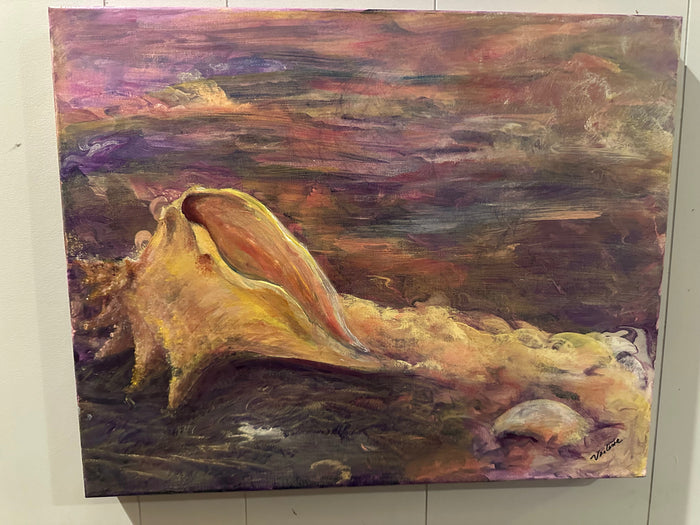"I Spy Twilight Tide" – Original Acrylic Painting by Verlene Beckwith
