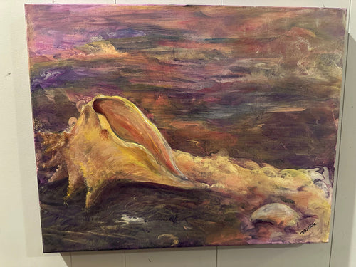"I Spy Twilight Tide" – Original Acrylic Painting by Verlene Beckwith