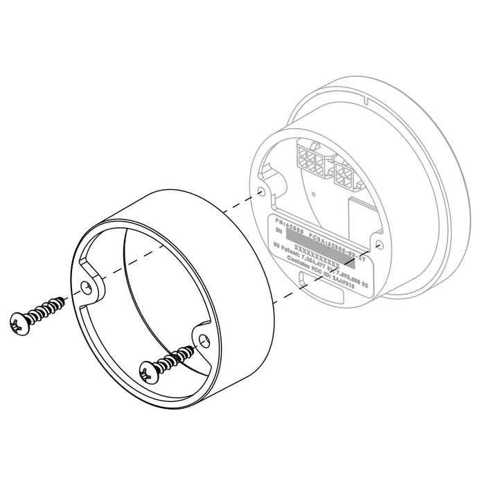 iDash Pro Mounting Ring Line Art