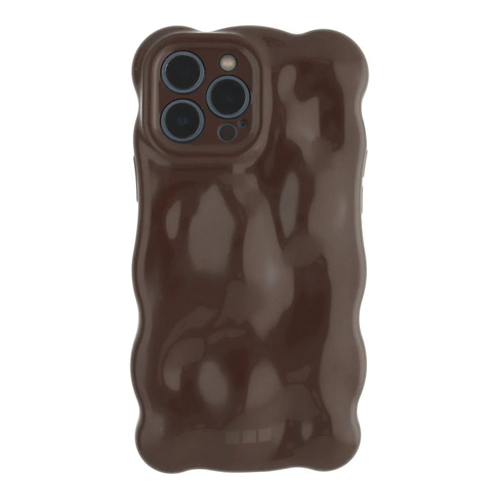 iPhone hoesje Bubble - donkerbruin