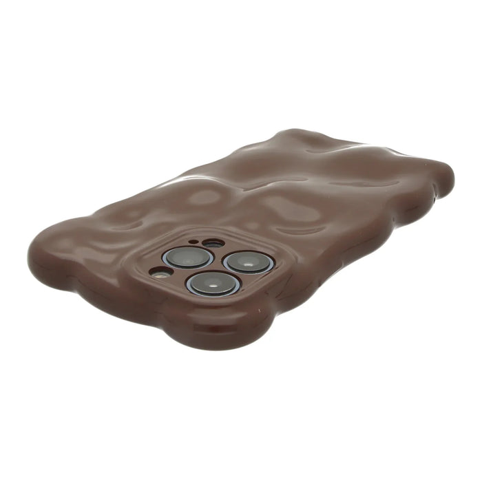 iPhone hoesje Bubble - donkerbruin